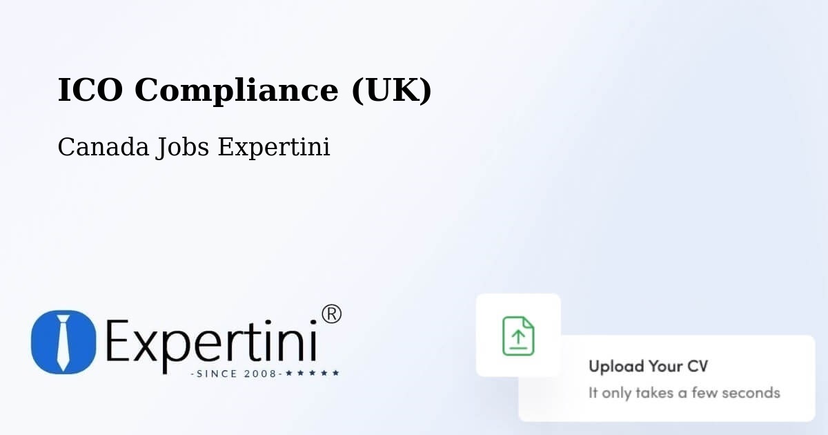 UK Data Protection & ICO Compliance – Alliston - Canada Jobs Expertini